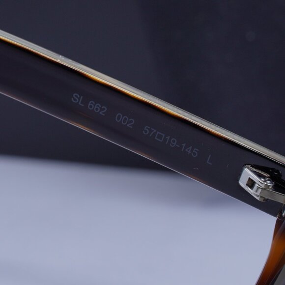 Saint Laurent SL662 002 Rectangle Sunglasses - Havana/Brown - Picture 5 of 11
